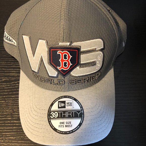 New Era Boston Red Sox 2018 American League Champs Locker Room 39Thirty Flex Hat - Picture 1 of 5
